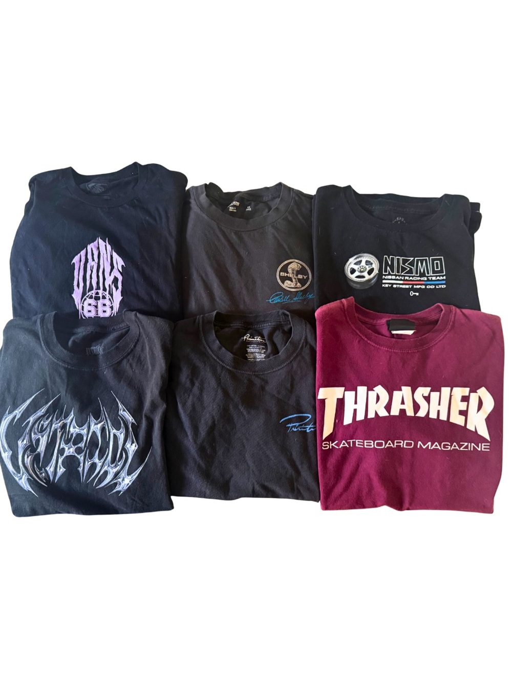 6 Skate and Car T-Shirts Thrasher, Vans, Primitive